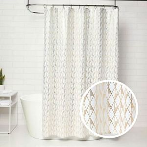PROJECT 62 Gold Diamond Shower Curtain